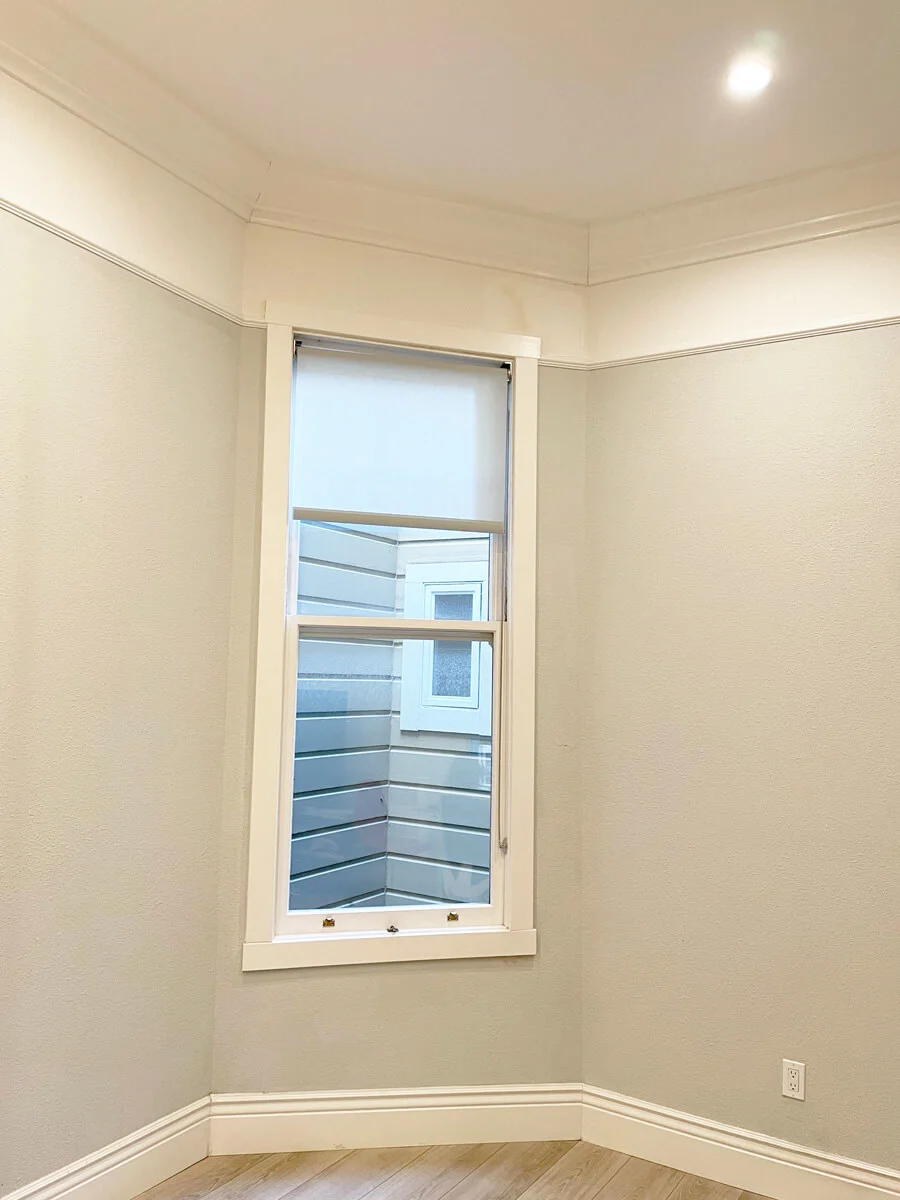 Window alcove before water damage repairs — San Francisco, CA