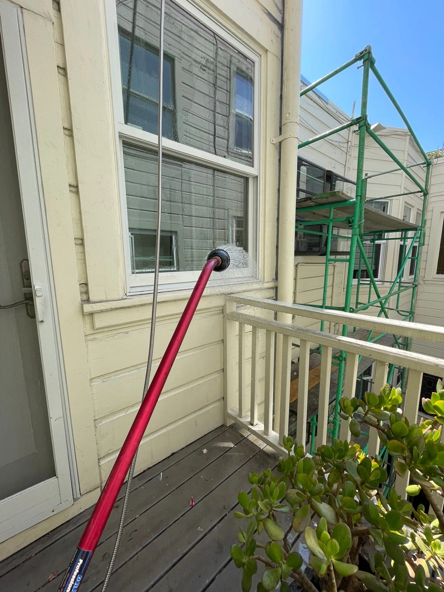 Water test on an exterior window — San Francisco, CA